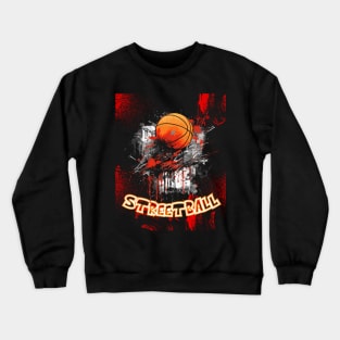 Streetball Basketball Art Crewneck Sweatshirt